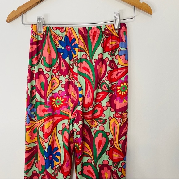 WOWO PARIS | Vibrant Floral Flared 70s Psychedelic Pants FEMME Paisley - Picture 1 of 7